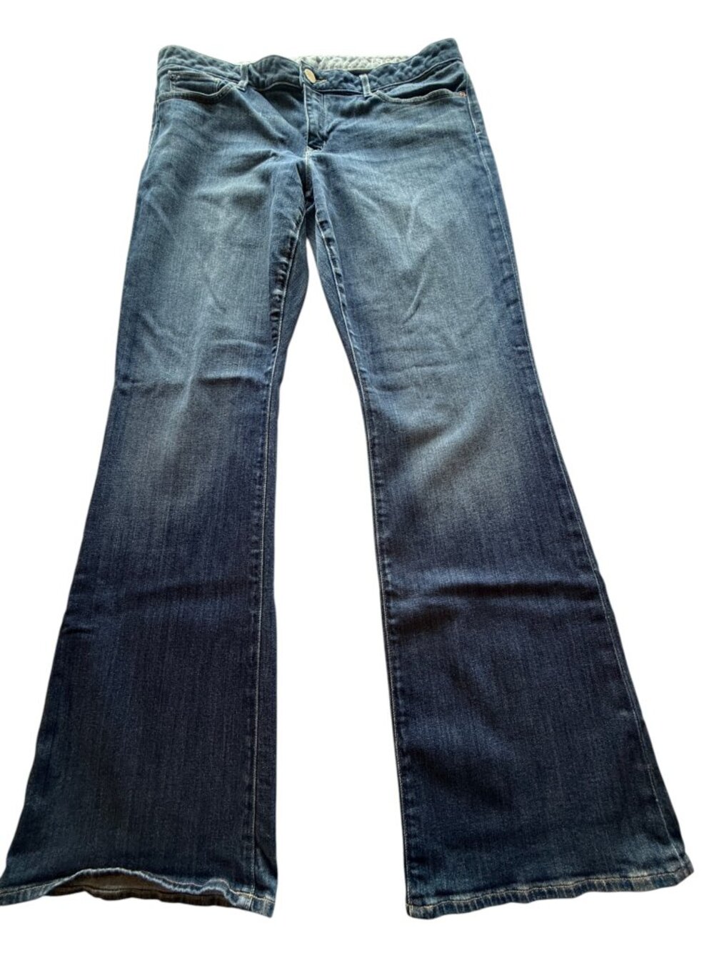 Gap 1969 Washed Denim Curvy Bootcut Jeans Womens Size 16  Distressed Western